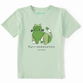 Kids Furr-ankenstein Short Sleeve Crusher Tee teenagers' Comfort Waist