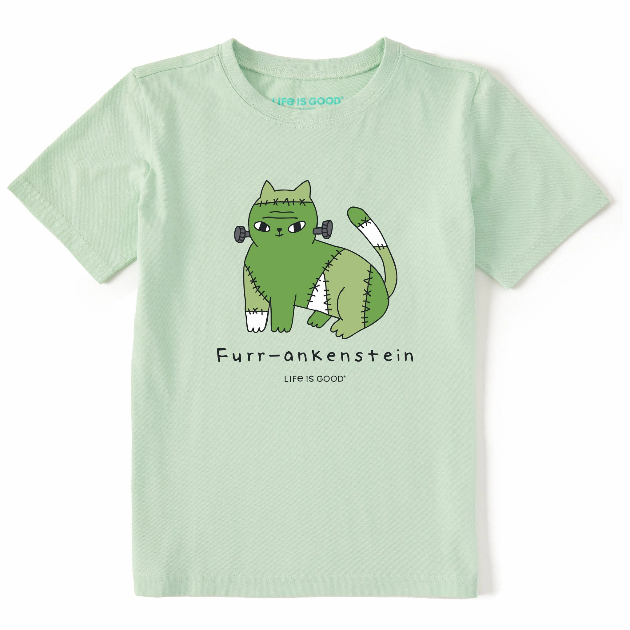 Kids Furr-ankenstein Short Sleeve Crusher Tee teenagers' Comfort Waist