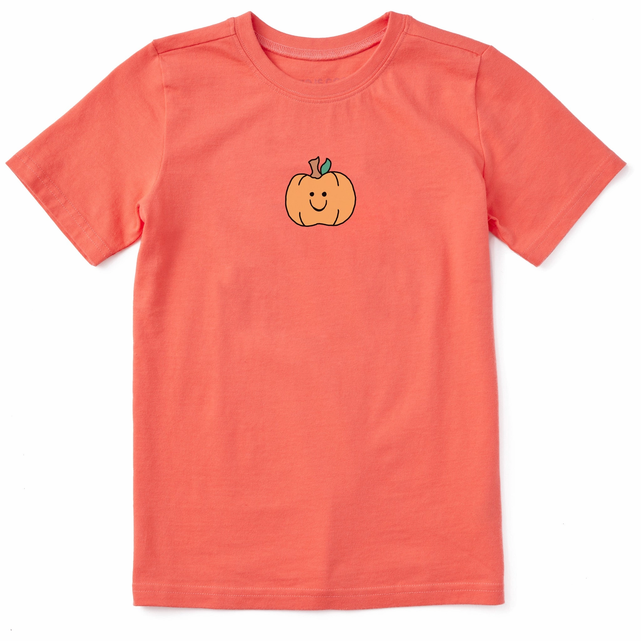 Cozy Fit Design Kids Happy Pumpkin Short Sleeve Crusher Tee