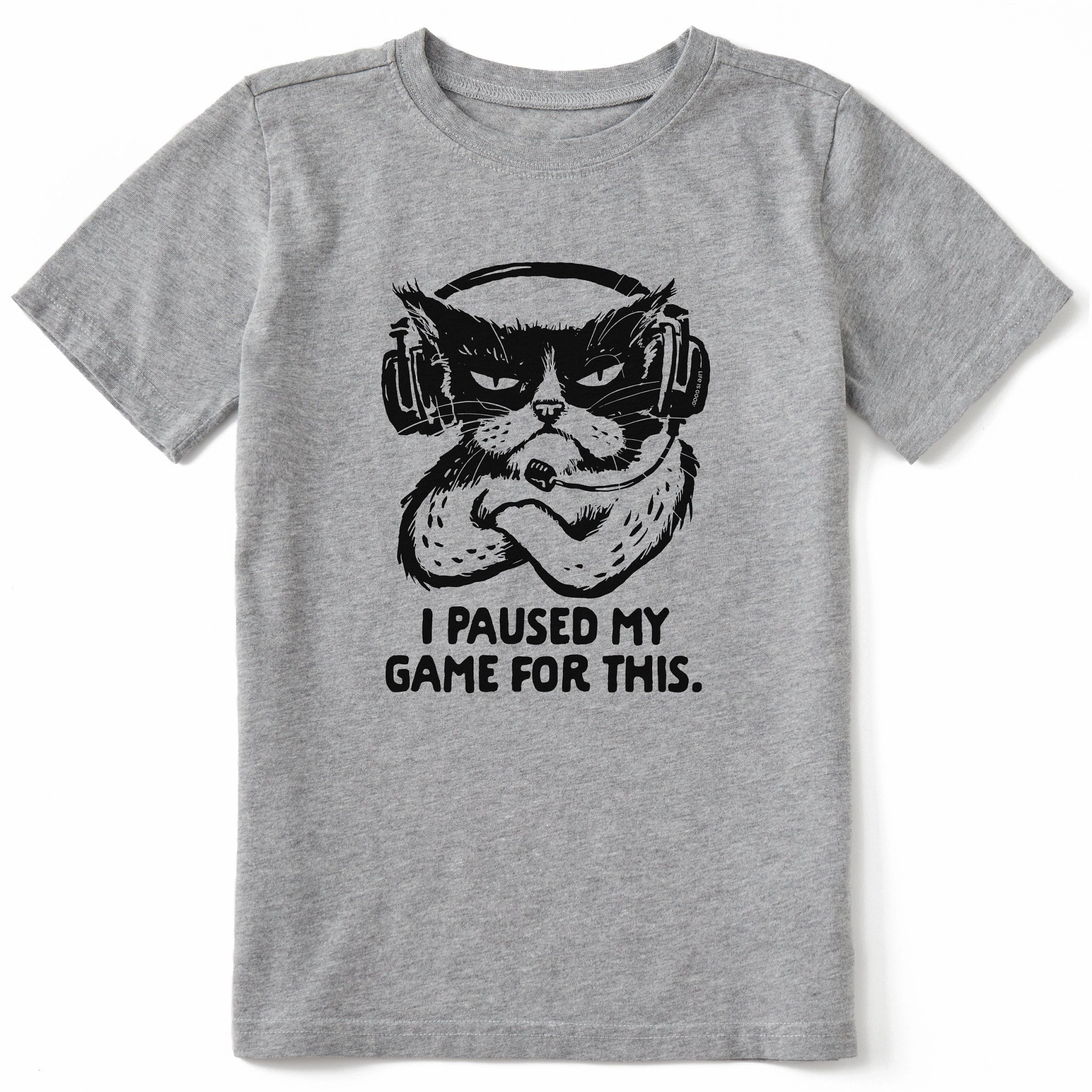 Minimalist Style Kids I Paused My Game For This Short Sleeve Crusher Tee