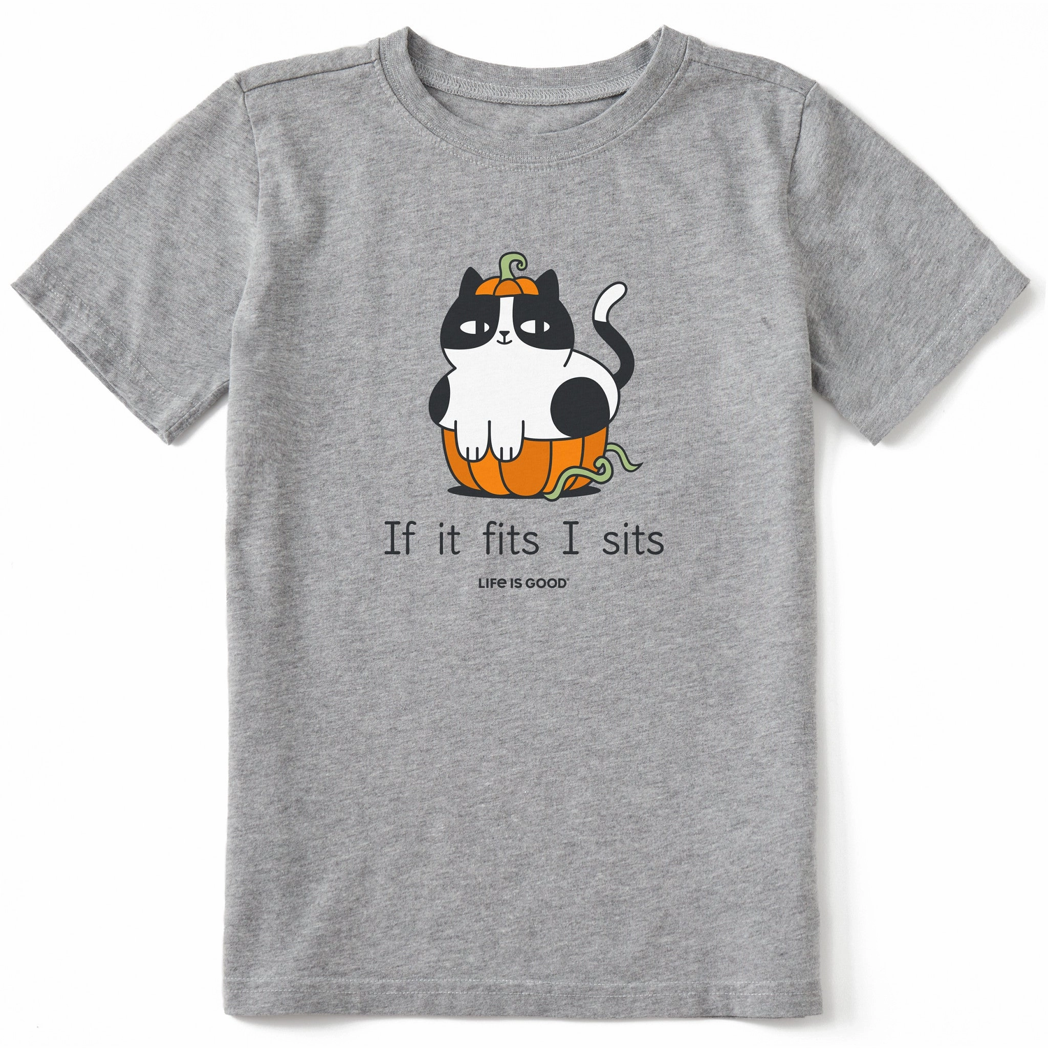 Kids If it fits I sits Short Sleeve Crusher Tee Moisture wicking Gym clothing
