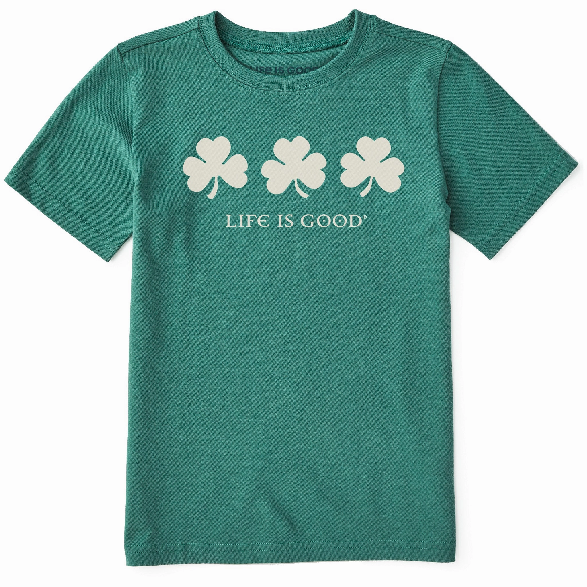 Weekend Wear Kids Irish Shamrocks Short Sleeve Crusher Tee