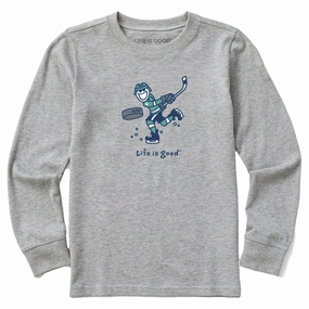 EasyCareFabric Kids Jake Slap Shot Long Sleeve Crusher Tee