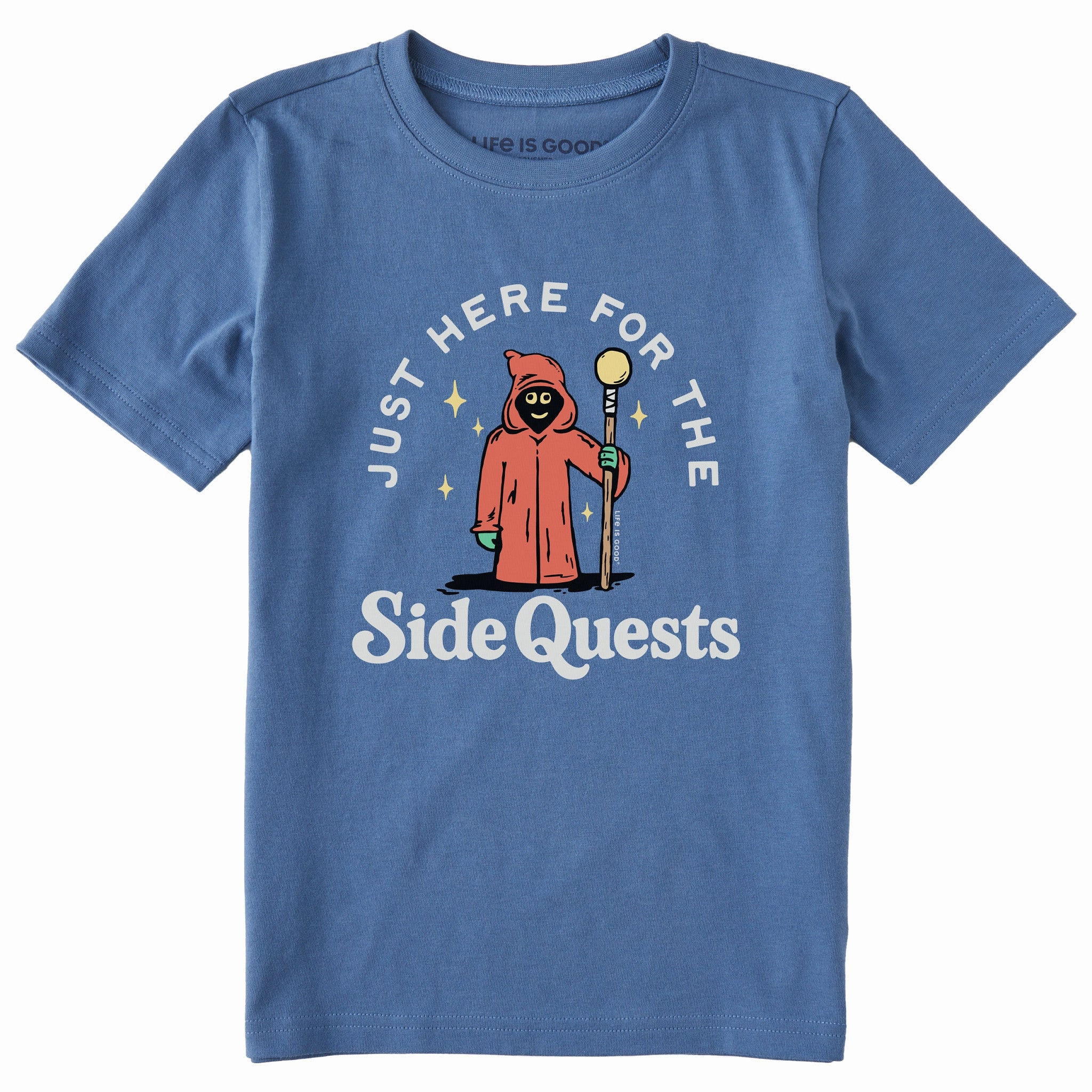 Kids Just Here for the Side Quests Short Sleeve Crusher Tee MoistureWicking