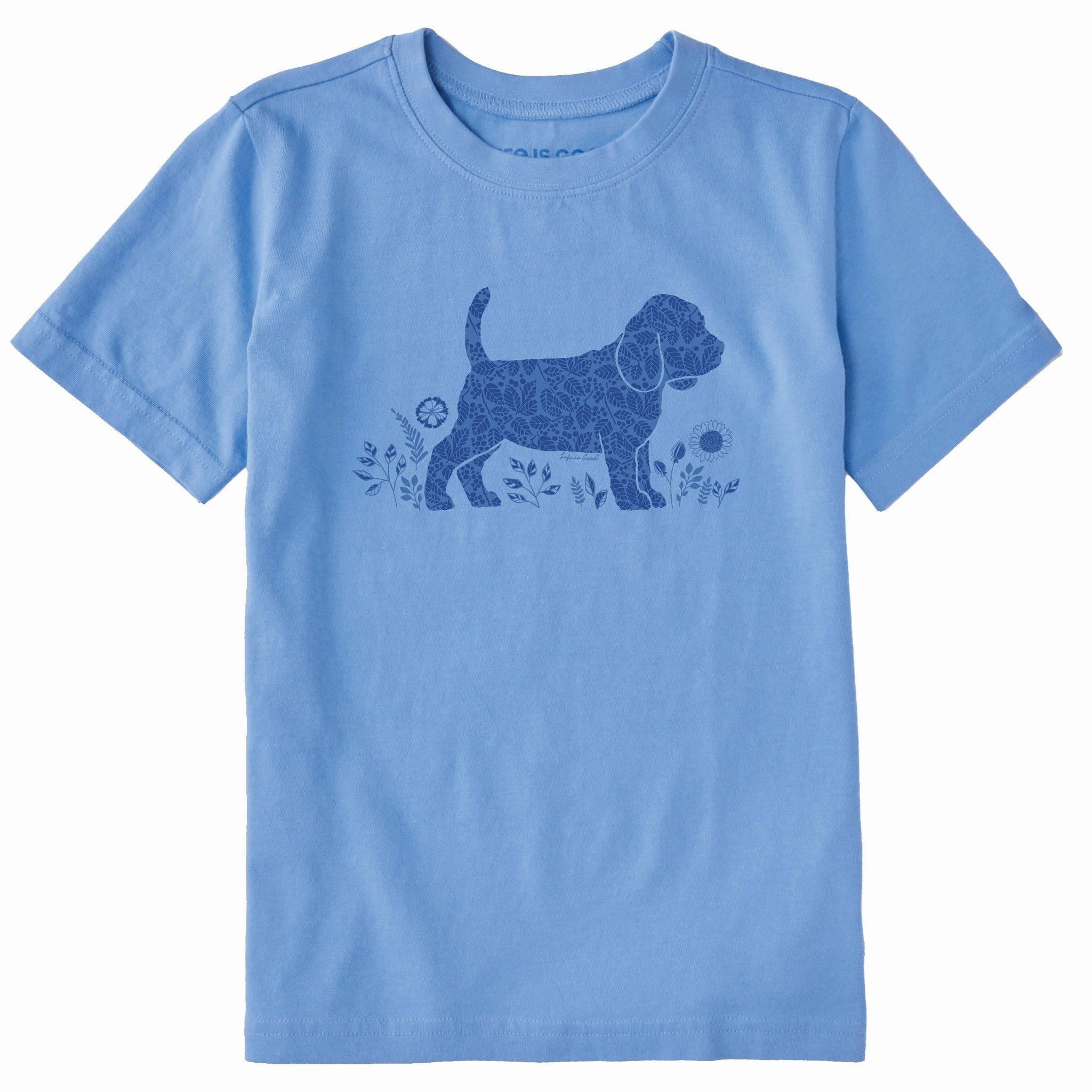 Kids Leaves Beagle Puppy Short Sleeve Crusher Tee Practical Wear