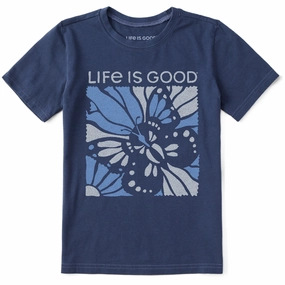 Kids Life is Good Butterfly Short Sleeve Crusher Tee Thermal regulation