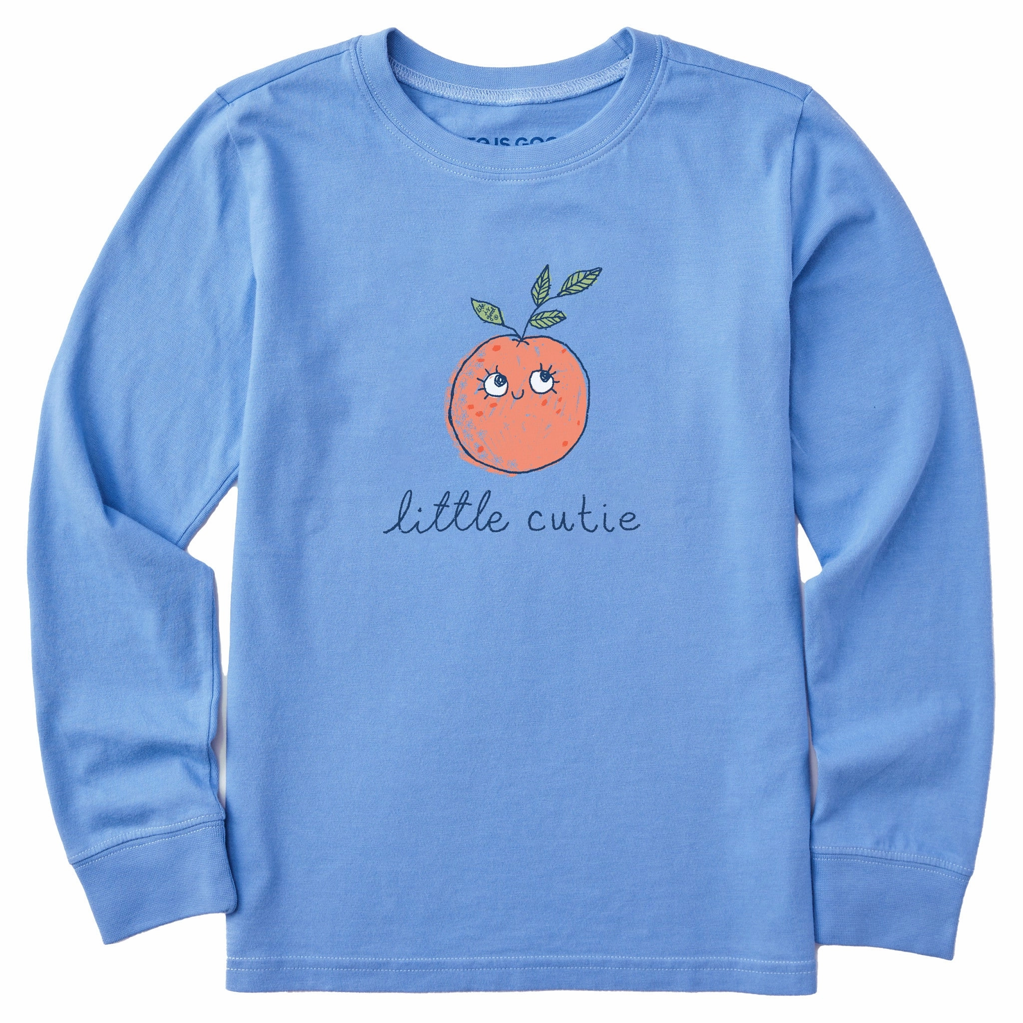 ZeroDistressFinish Kids Little Cutie Long Sleeve Crusher Tee