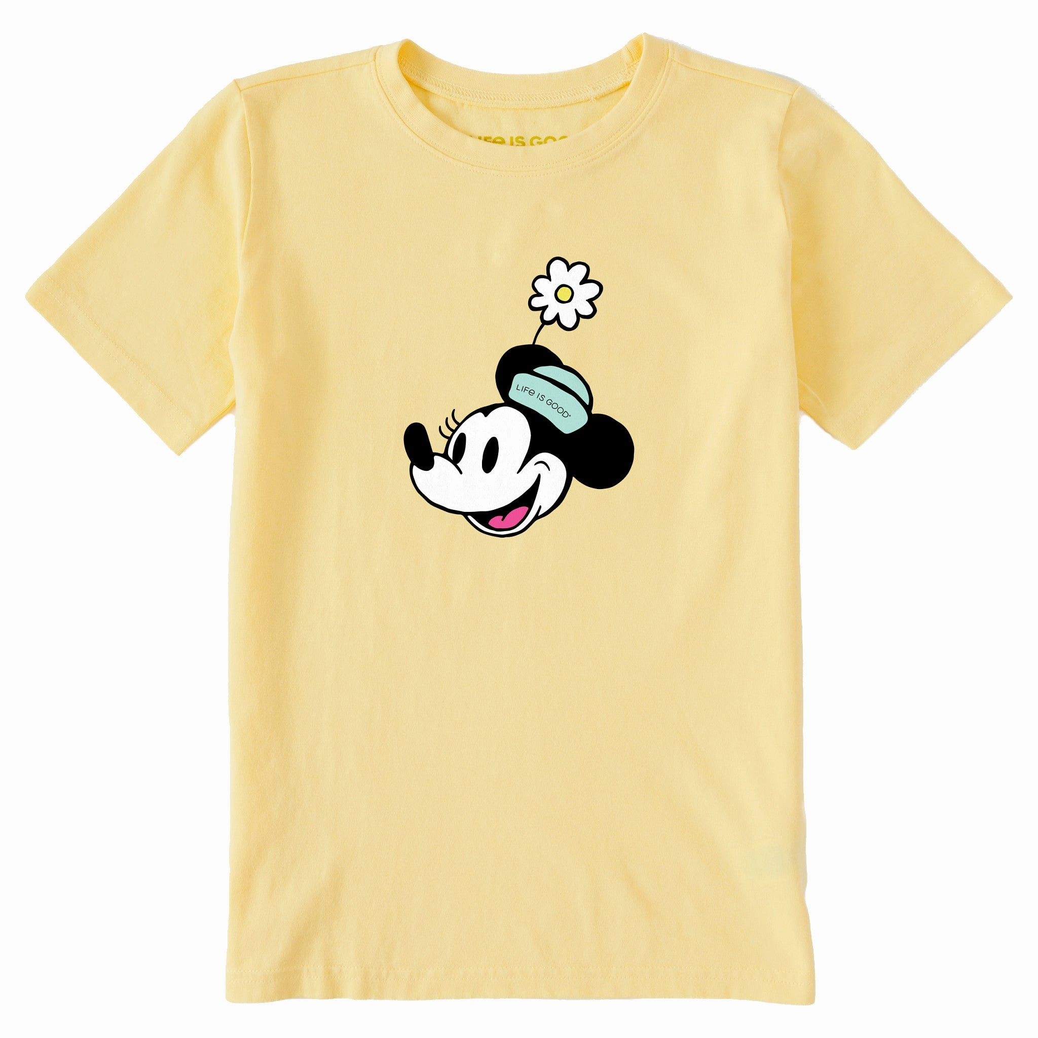 Perfect Wear Everyday Fashion Kids Miss Steamboat Willie  w Flower Short Sleeve Crusher Tee