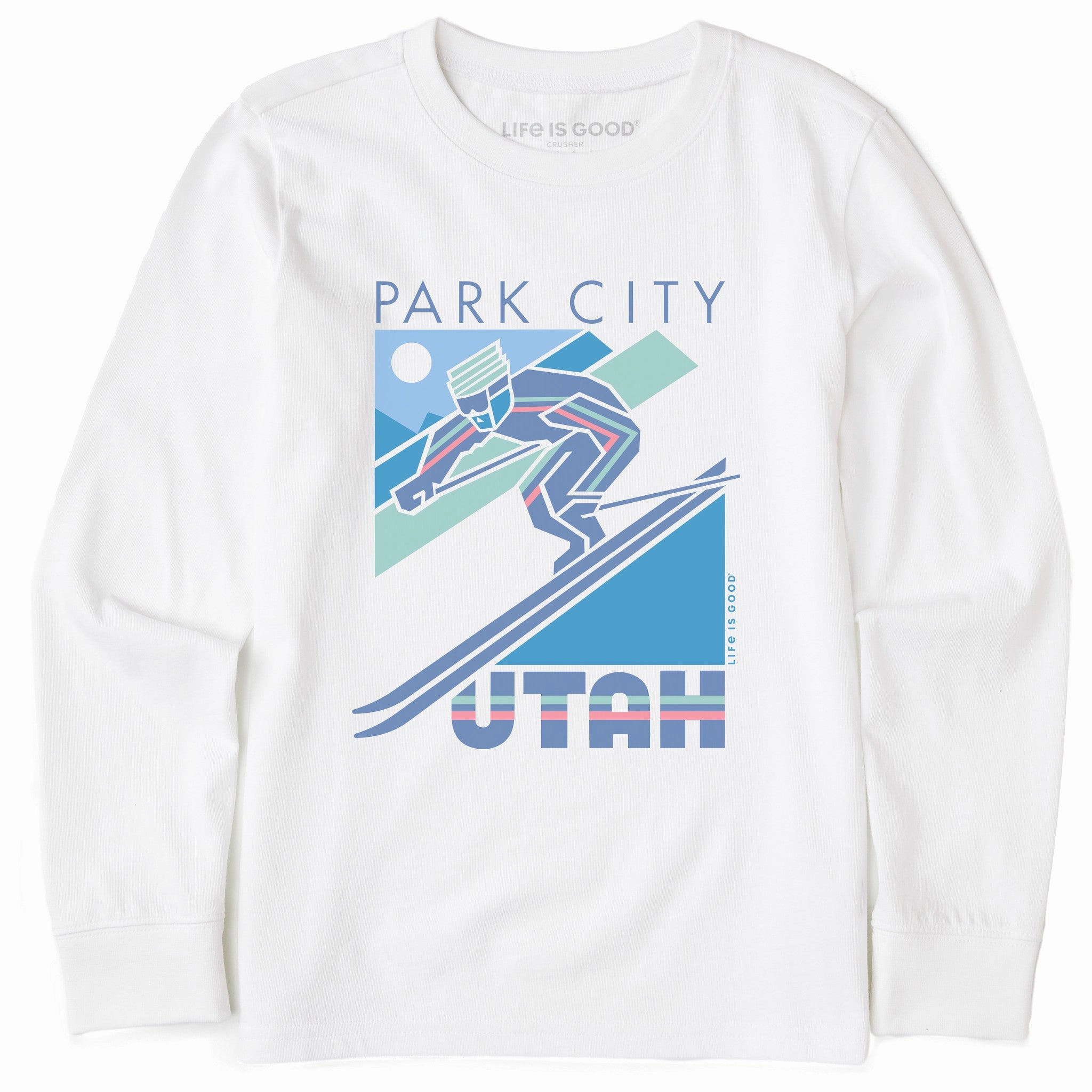 Casual Comfort Top Kids Park City Utah Long Sleeve Crusher Tee