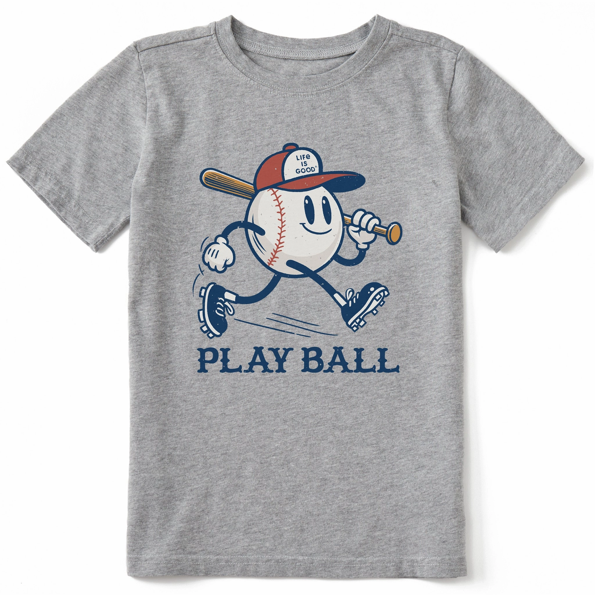 Weekend Wardrobe Smooth Look Kids Play Ball Mascot Short Sleeve Crusher Tee