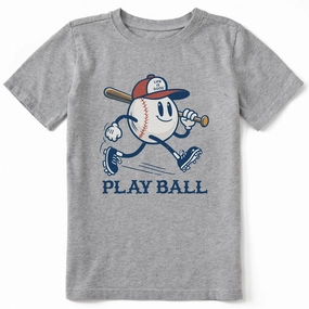 Kids Play Ball Mascot Short Sleeve Crusher Tee Layering Must-Have