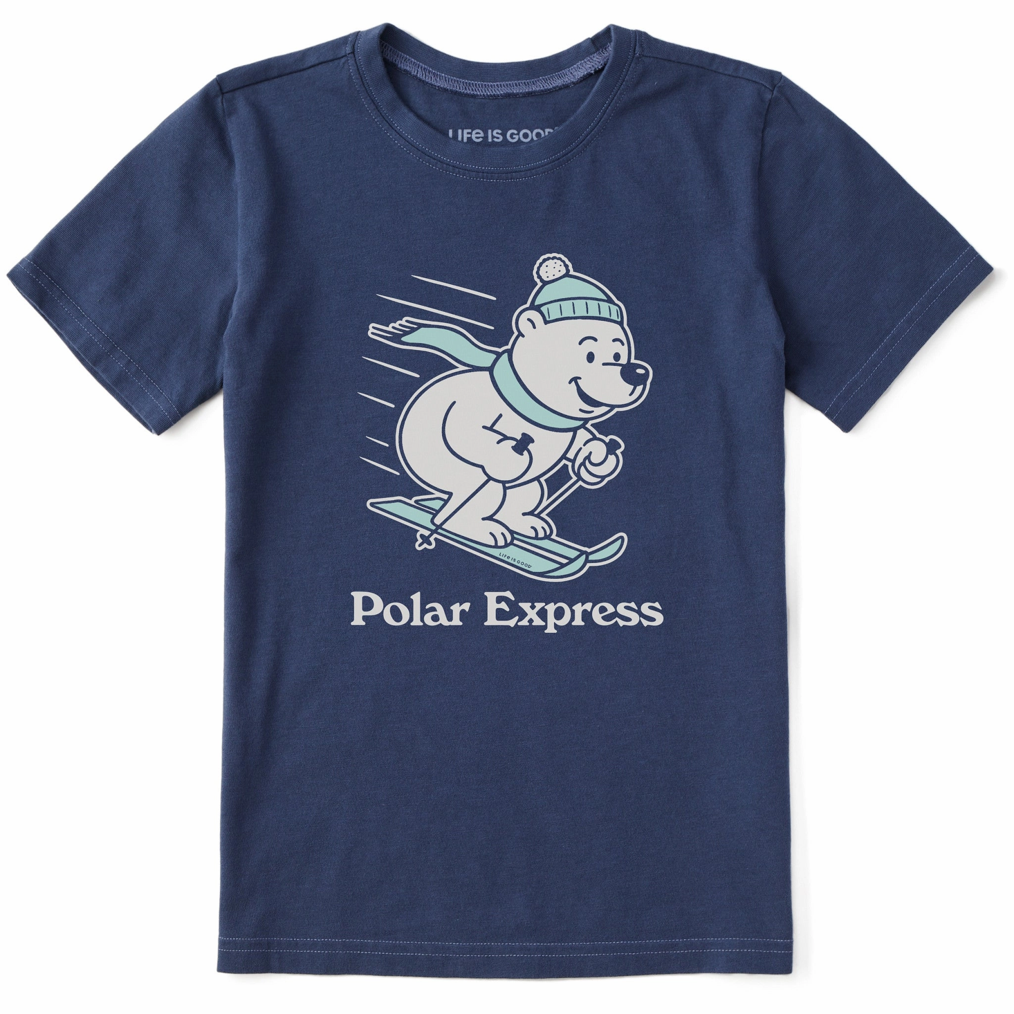Perfect For Relaxing Kids Polar Express Bear Short Sleeve Crusher Tee