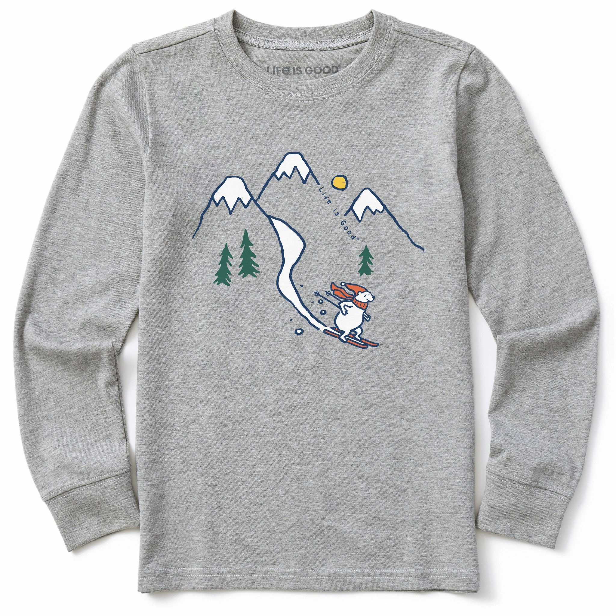 Kids Quicky Bear Ski Vista Long Sleeve Crusher Tee Comfy Layer