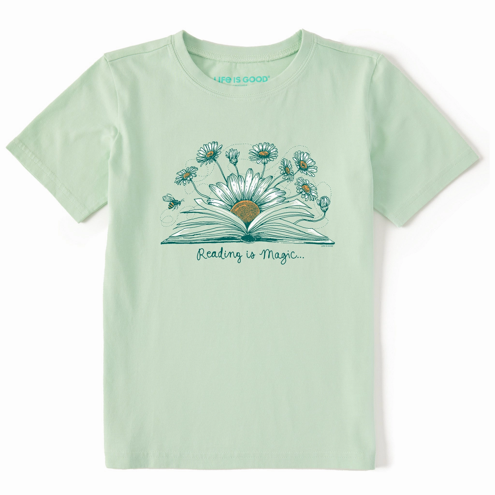 Kids Reading is Magic Short Sleeve Crusher Tee Relaxed Waistband