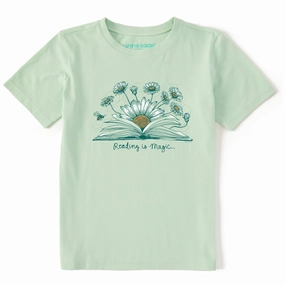 Kids Reading is Magic Short Sleeve Crusher Tee Relaxed Waistband