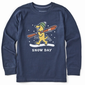 UV protection layer Layered Comfort Kids Rocket Ski Snow Day Long Sleeve Crusher Tee