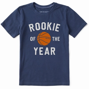 Kids Rookie of the Year Short Sleeve Crusher Tee Reinforced Shoulder Stitching