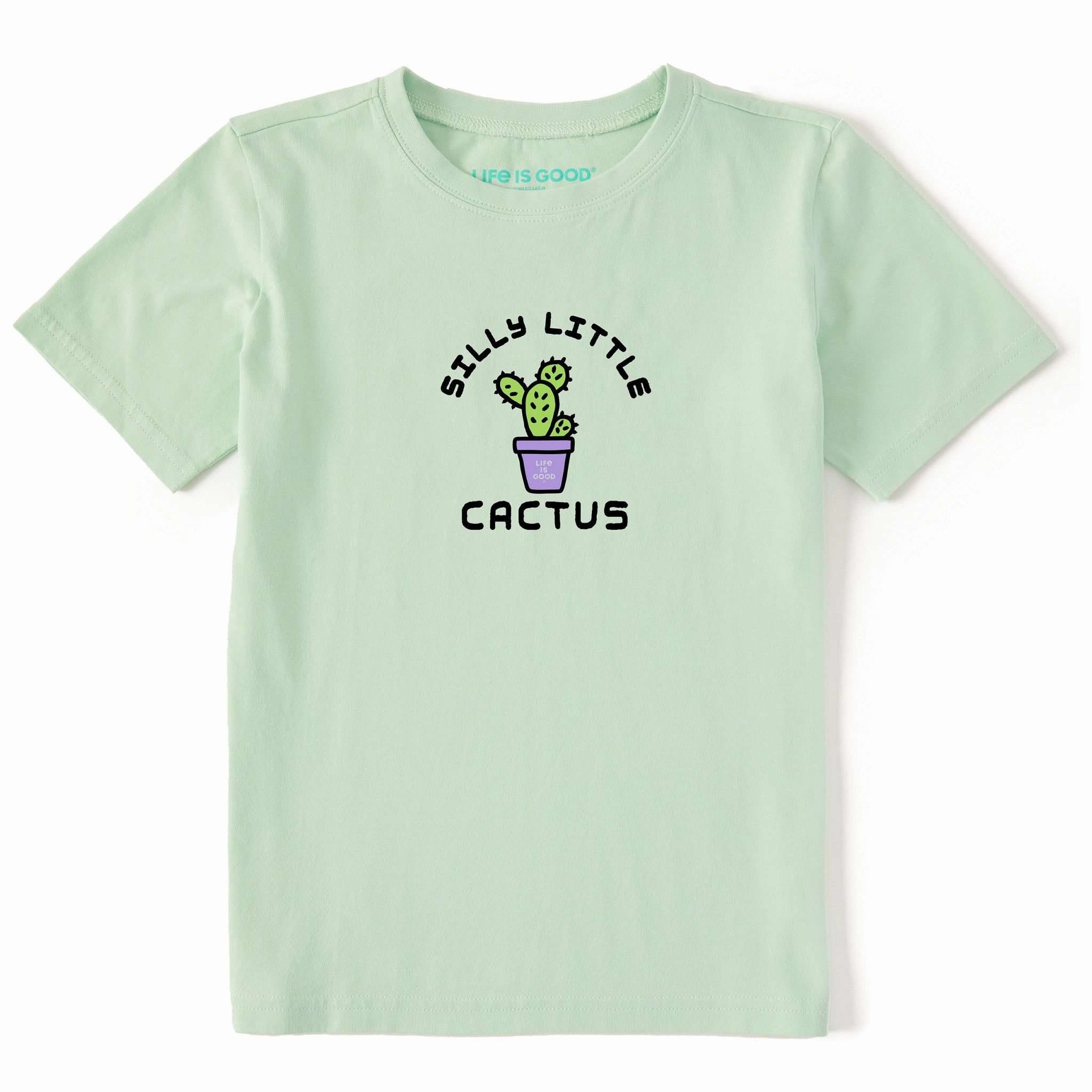Kids Silly Little Cactus Short Sleeve Crusher Tee Chill Comfort