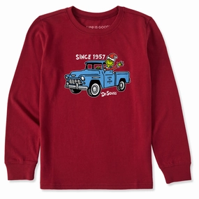 Relaxed Waist Kids Since 1957 Grinch Long Sleeve Crusher Tee
