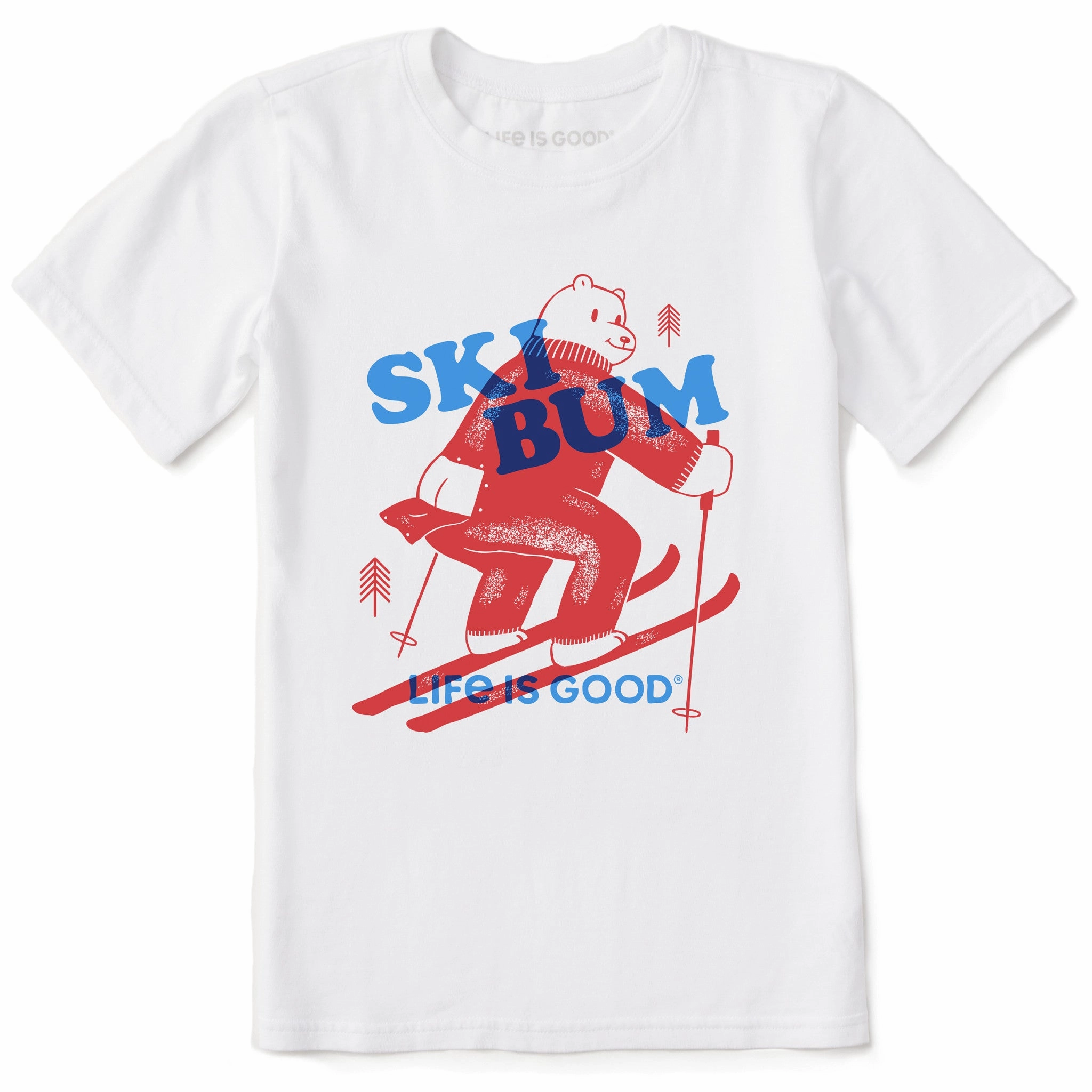 Kids Ski Bum Short Sleeve Crusher Tee Performance Fit