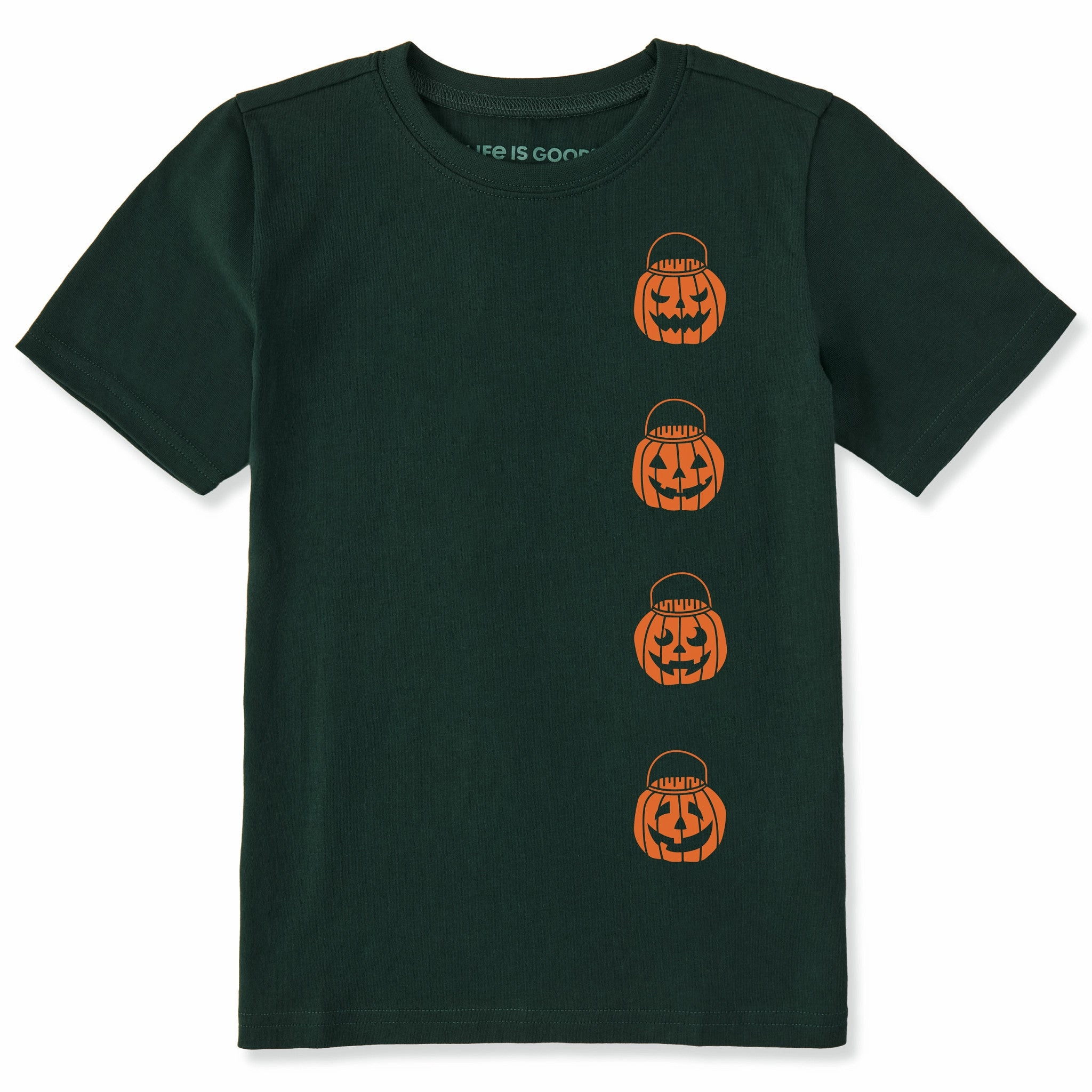 Reversible Design Concept Tagless Design Kids Stacked Jack Buckets Short Sleeve Crusher Tee