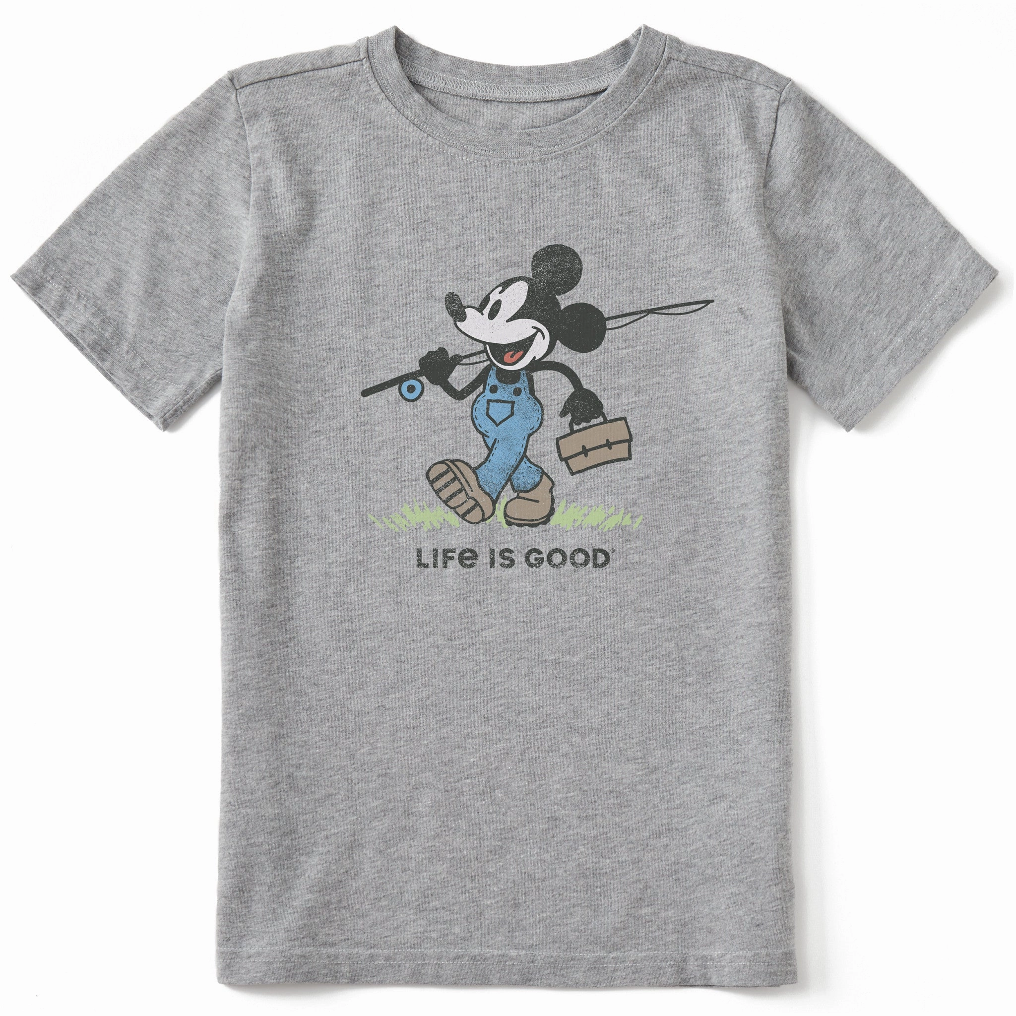 Kids Steamboat Willie Fishing Short Sleeve Crusher Tee Breathable Stretch Fit