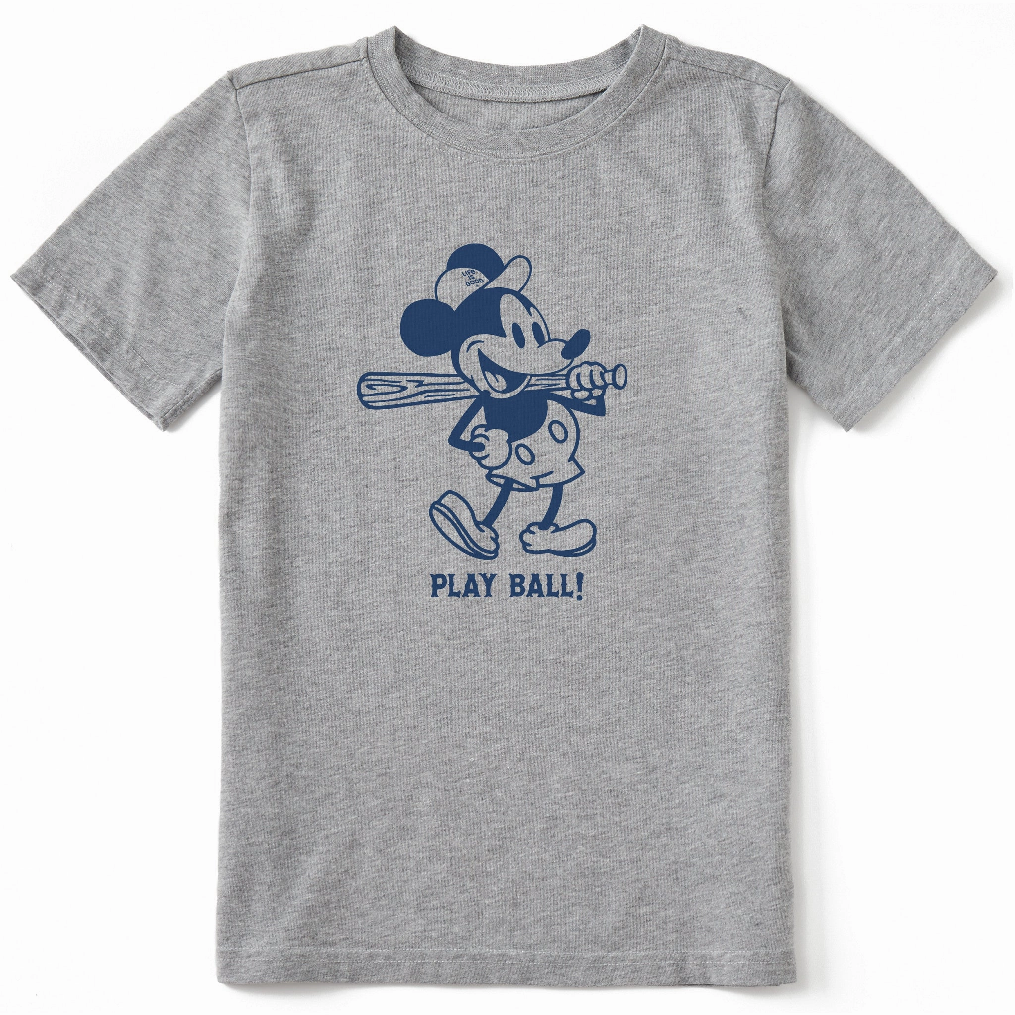 Kids Steamboat Willie Play Ball Short Sleeve Crusher Tee Gym clothing
