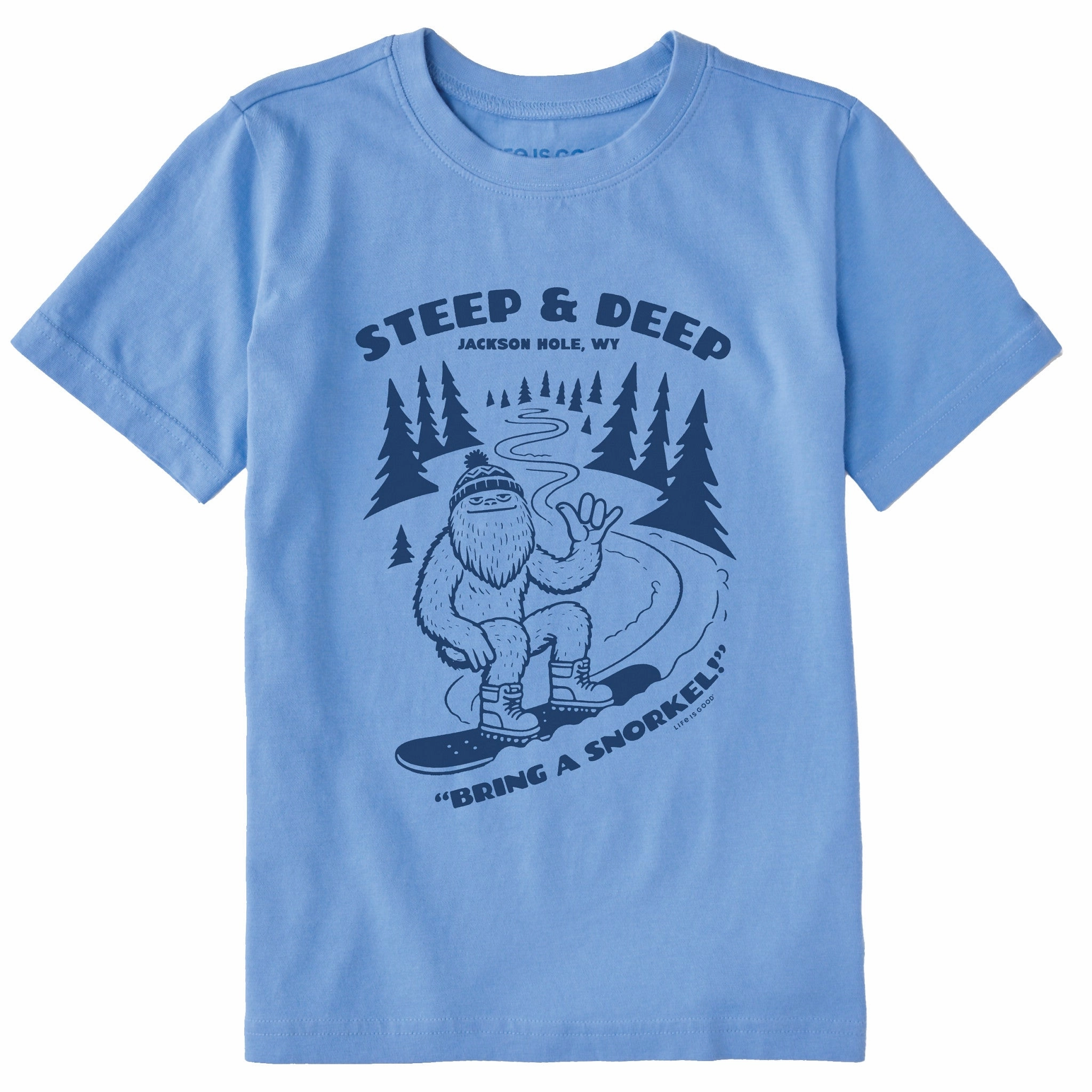 City Casual Kids Steep and Deep Jackson Hole Short Sleeve Crusher Tee