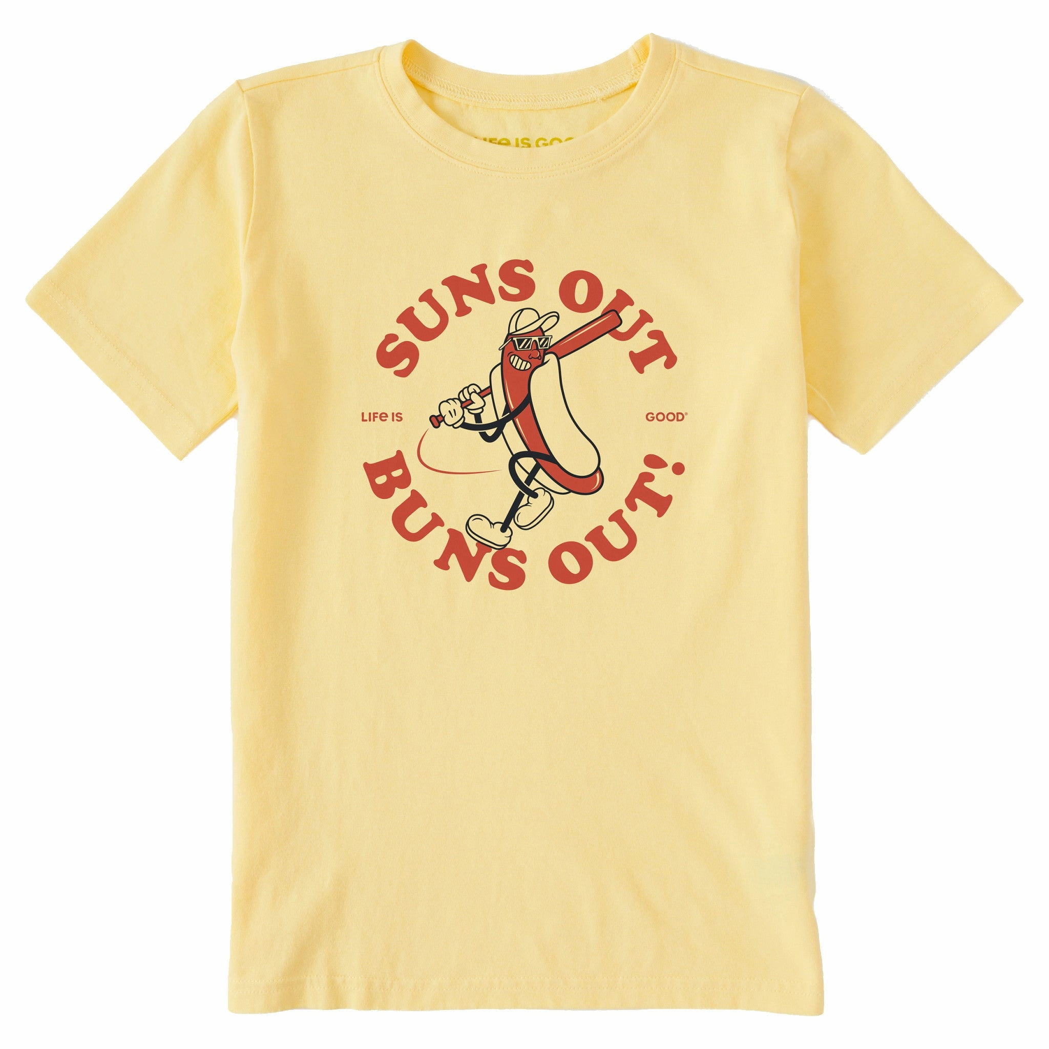 Kids Suns Out Buns Out Short Sleeve Crusher Tee Summer Comfort
