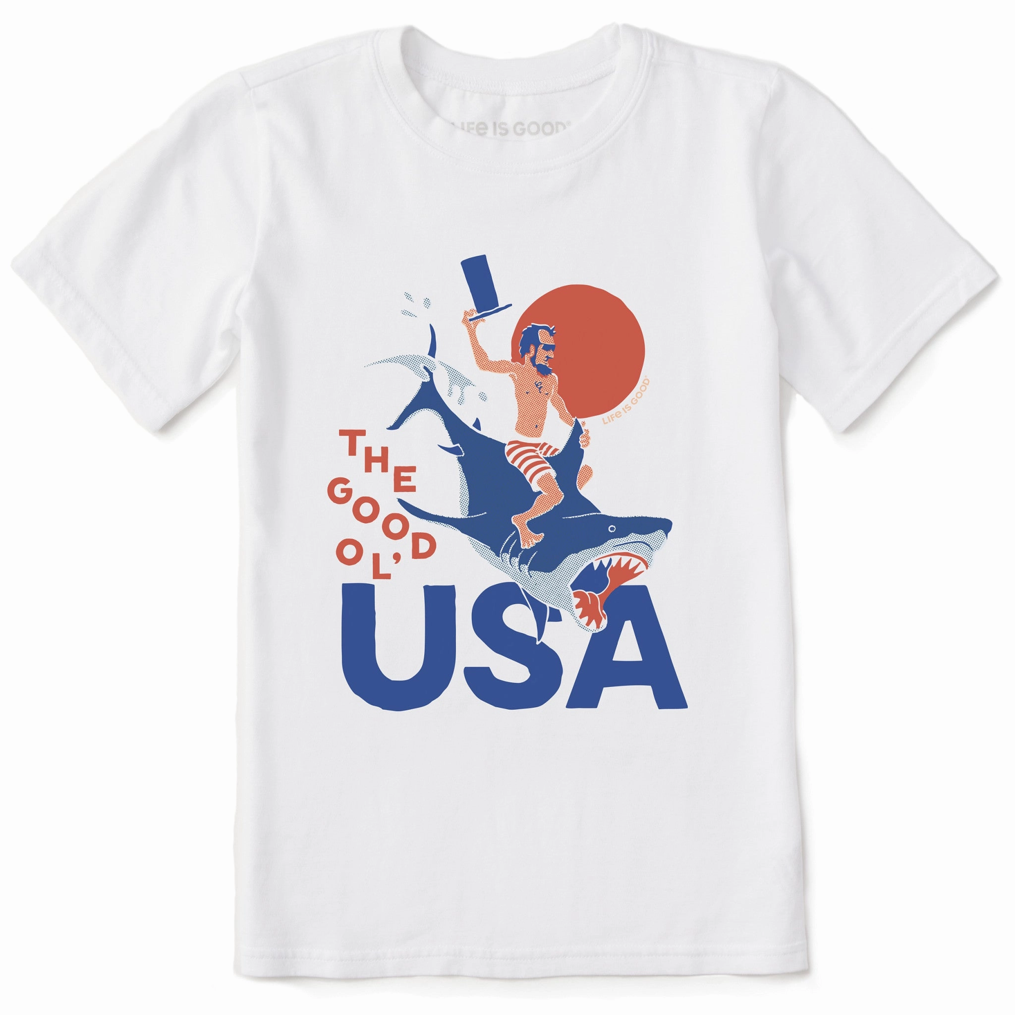 Kids The Good Ol' USA Short Sleeve Crusher Tee Sporty Layer Soft Brushed Finish