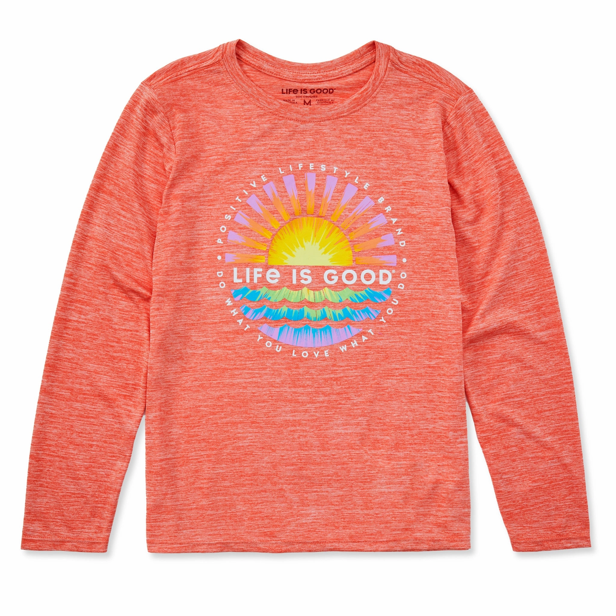 Cozy Comfort Look Sleeveless freedom Kids Tie Dye Sunset Burst Long Sleeve Sun Crusher Tee