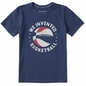 Kids We Invented Basketball Short Sleeve Crusher Tee Snag Resistant Surface