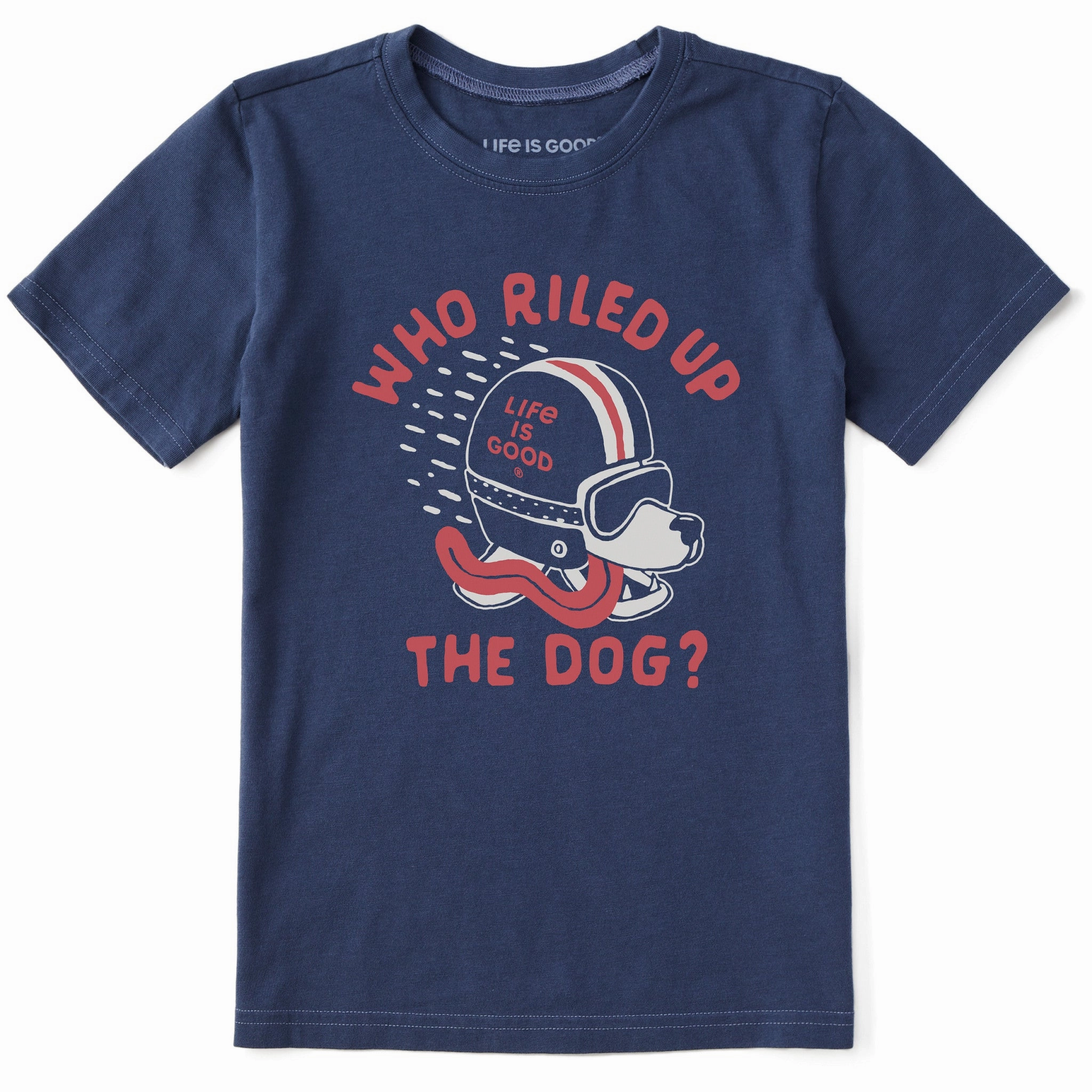 Kids Who Riled Up the Dog? Short Sleeve Crusher Tee Soft Knit Luxury clothing