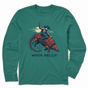 Kids Whoa, Nelly! Long Sleeve Crusher Tee High Durability Weave