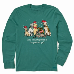 Active Flex birthday party Kids Winnie & Dogs Being Together is the Greatest Gift Long Sleeve Crusher Tee