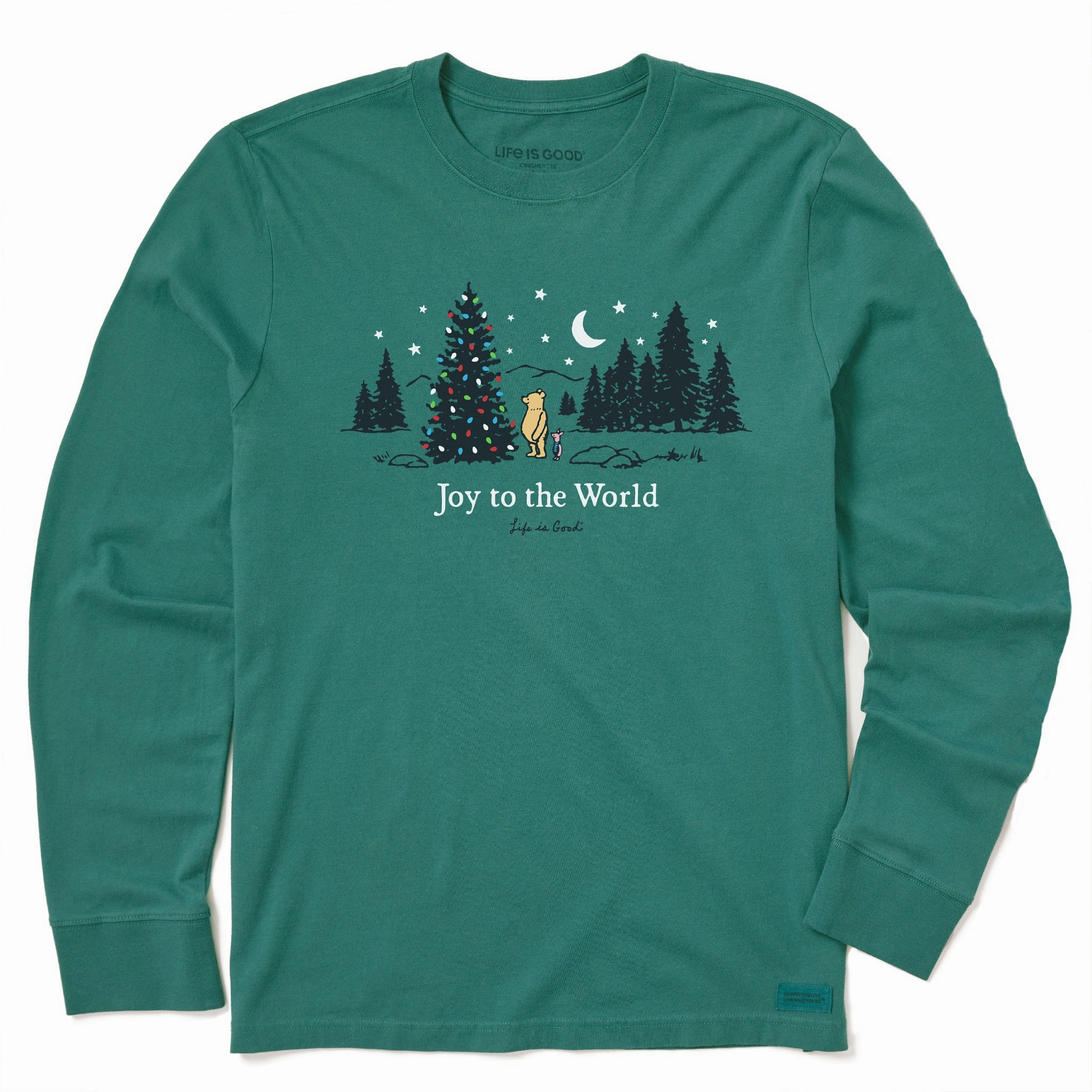 Kids Winnie & P Joy to the World Long Sleeve Crusher Tee Classic Fit black friday