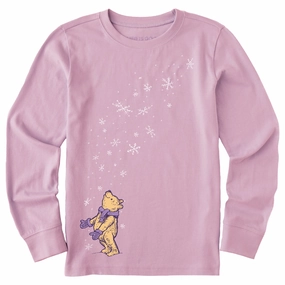 Kids Winnie Snowfall Long Sleeve Crusher Tee Spring Freshness