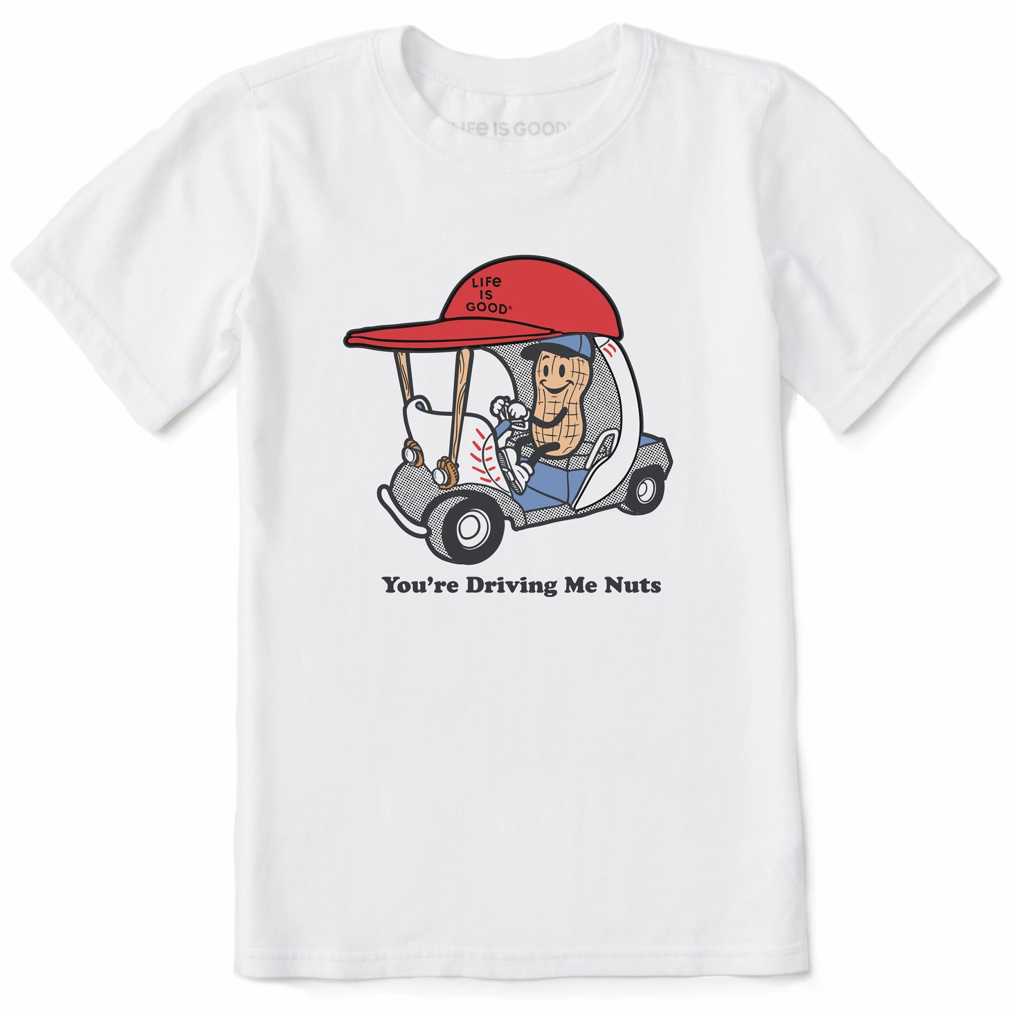 Breathable Flex Fit SkinFriendlyFibers Kids You're Driving Me Nuts Short Sleeve Crusher Tee