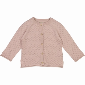 Knit Cardigan Hera - rose powder LowCarbon Footprint Textile