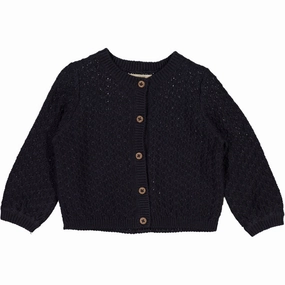 Seam Free Knit Cardigan Magnella - midnight blue