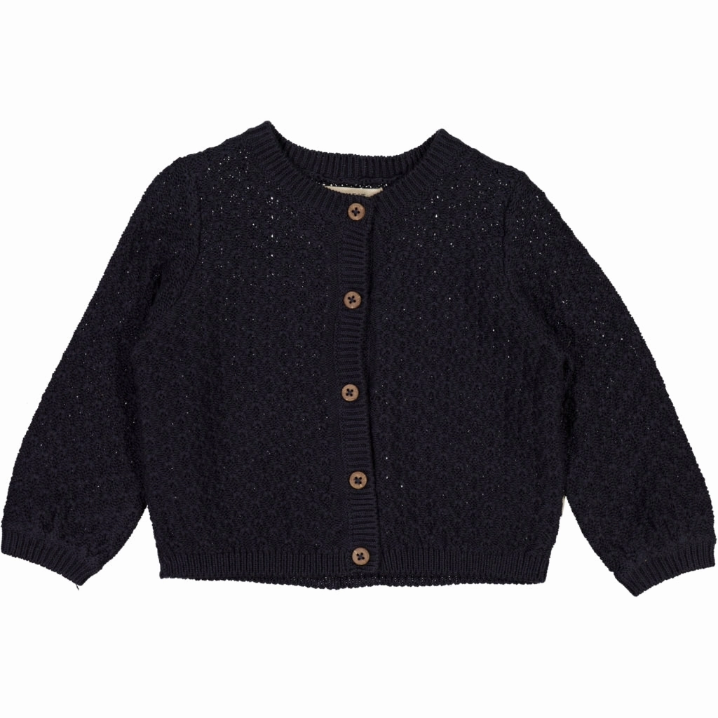 Seam Free Knit Cardigan Magnella - midnight blue