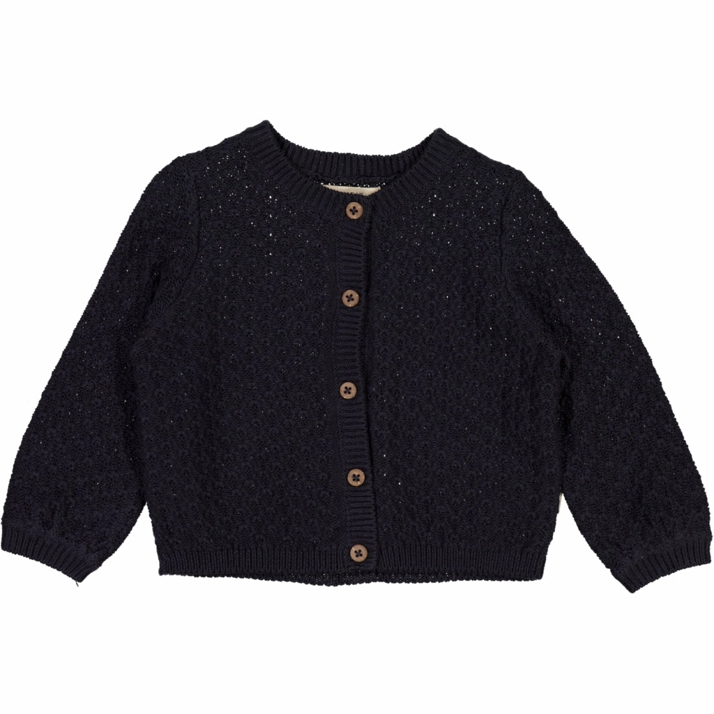 Home Comfort Luxe Layer Knit Cardigan Magnella - midnight blue