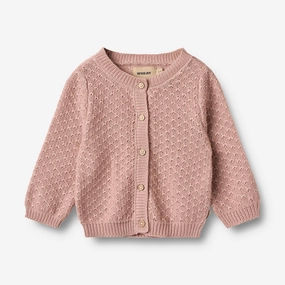 Knit Cardigan Magnella - rose powder Office Warmth Recycled Polyester Thread
