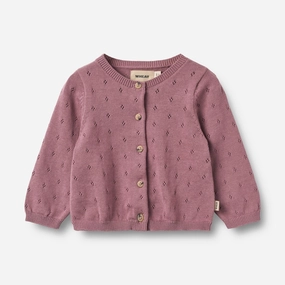 Knit Cardigan Maia | Baby - lavender dawn Cold Mornings