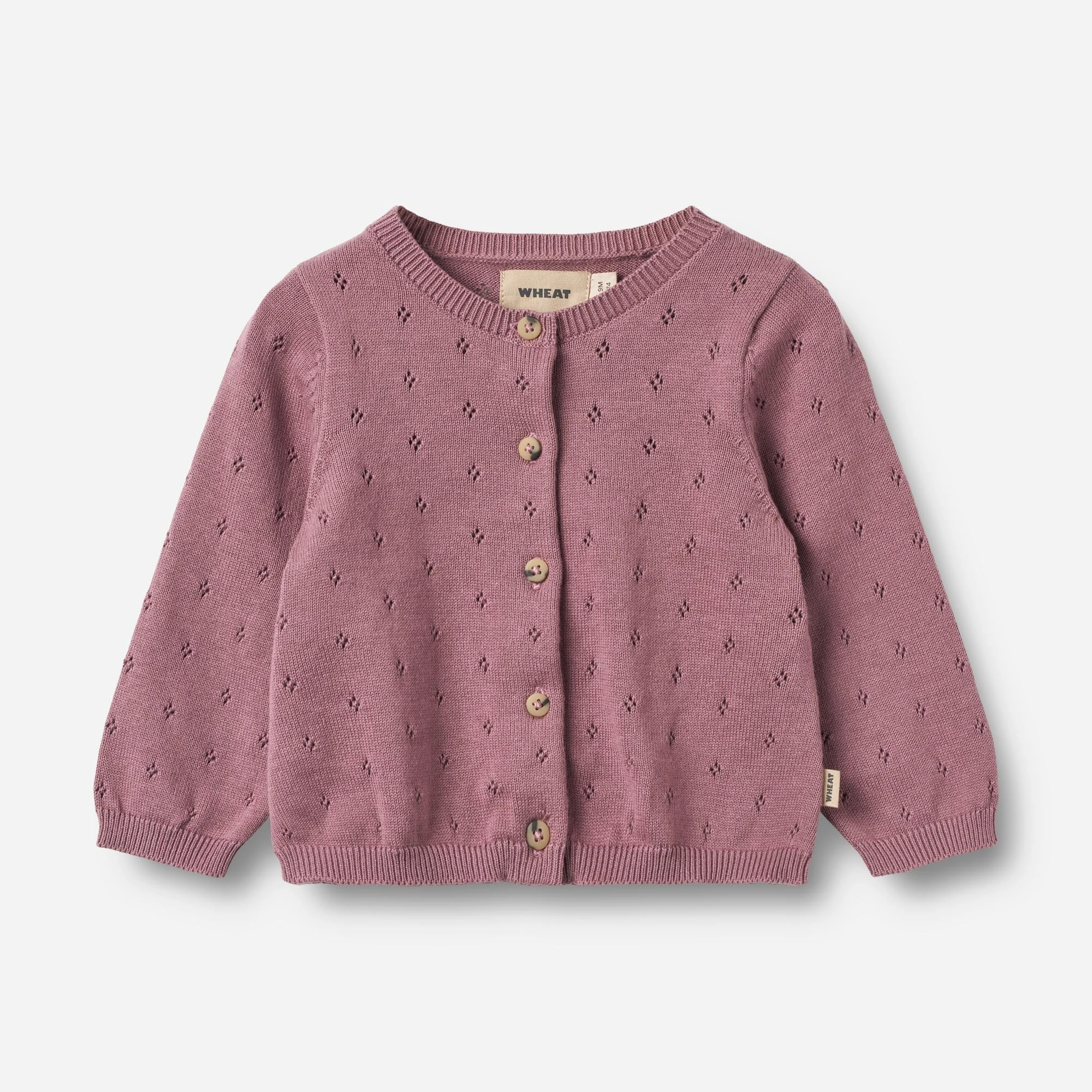 Knit Cardigan Maia | Baby - lavender dawn Skin Friendly Stitch