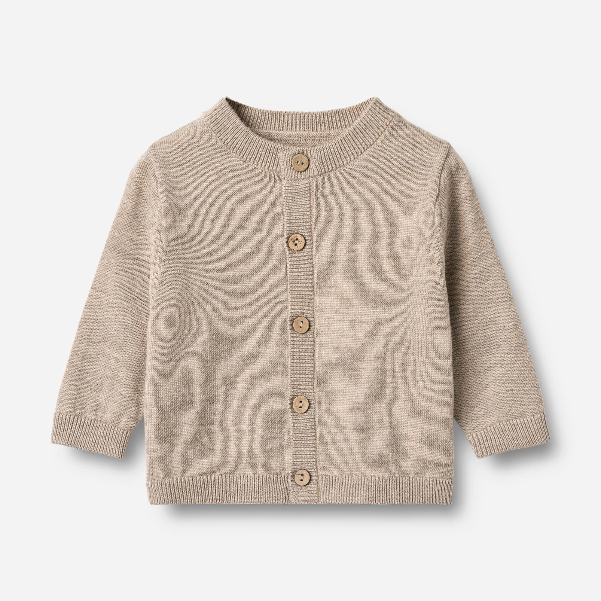 Knit Cardigan Nico - warm sand melange Durable Blend