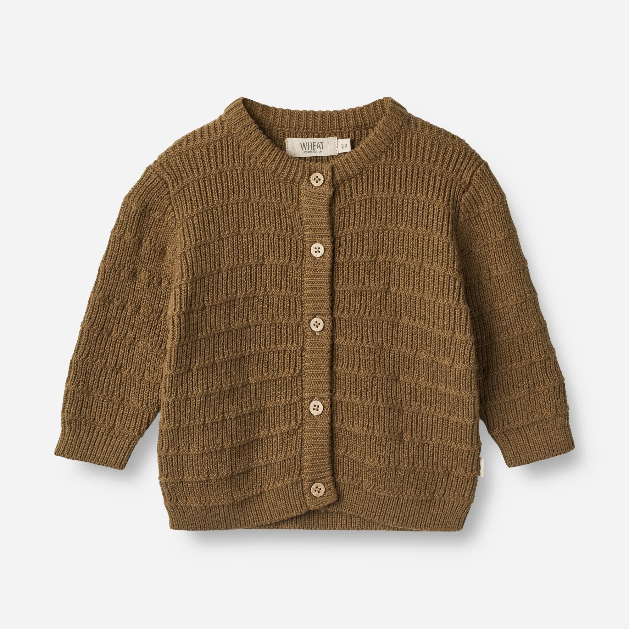 Winter Comfort FineGauge Knit Knit Cardigan Villy | Baby - green bark