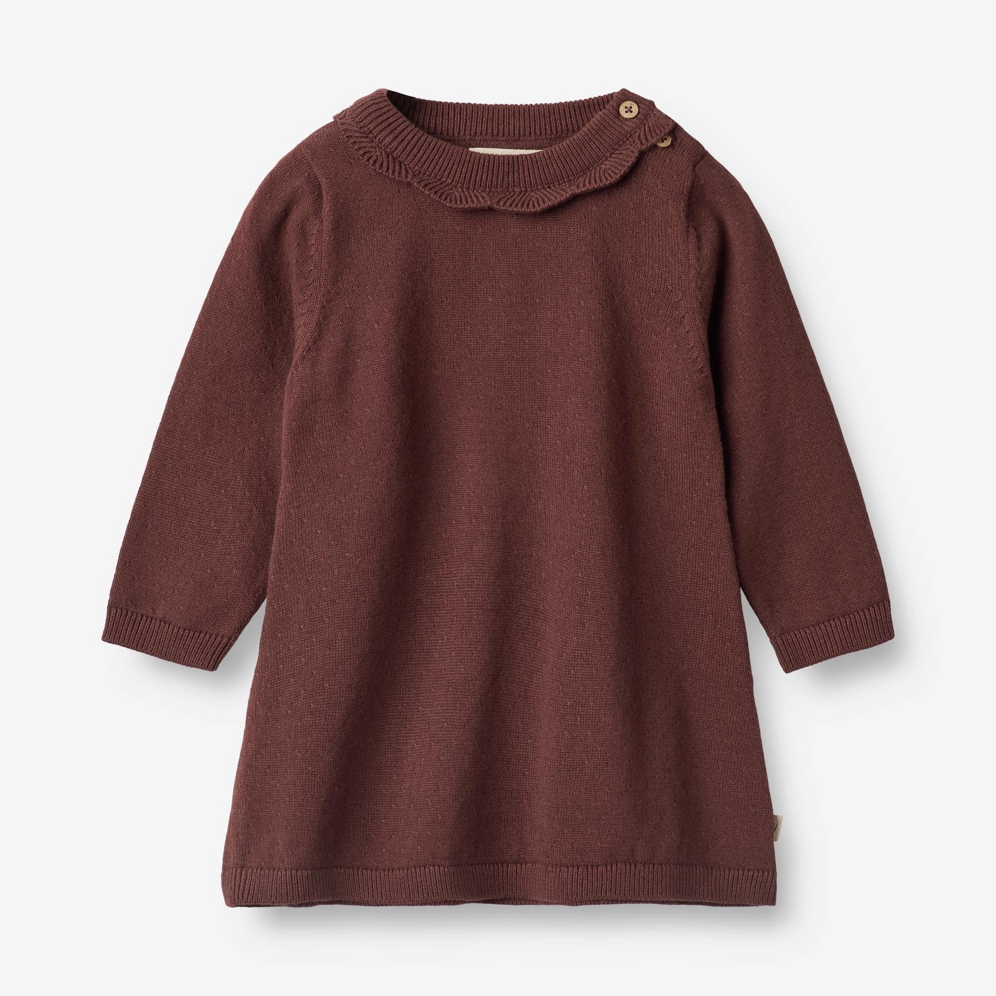 Knit Dress Nannie | Baby - aubergine Simple Look