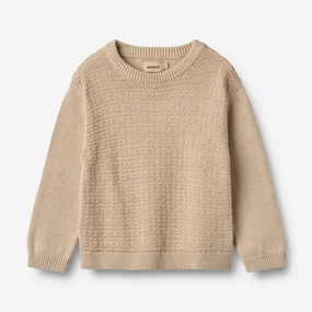 Knit Pullover Borris - warm sand Chilly Days