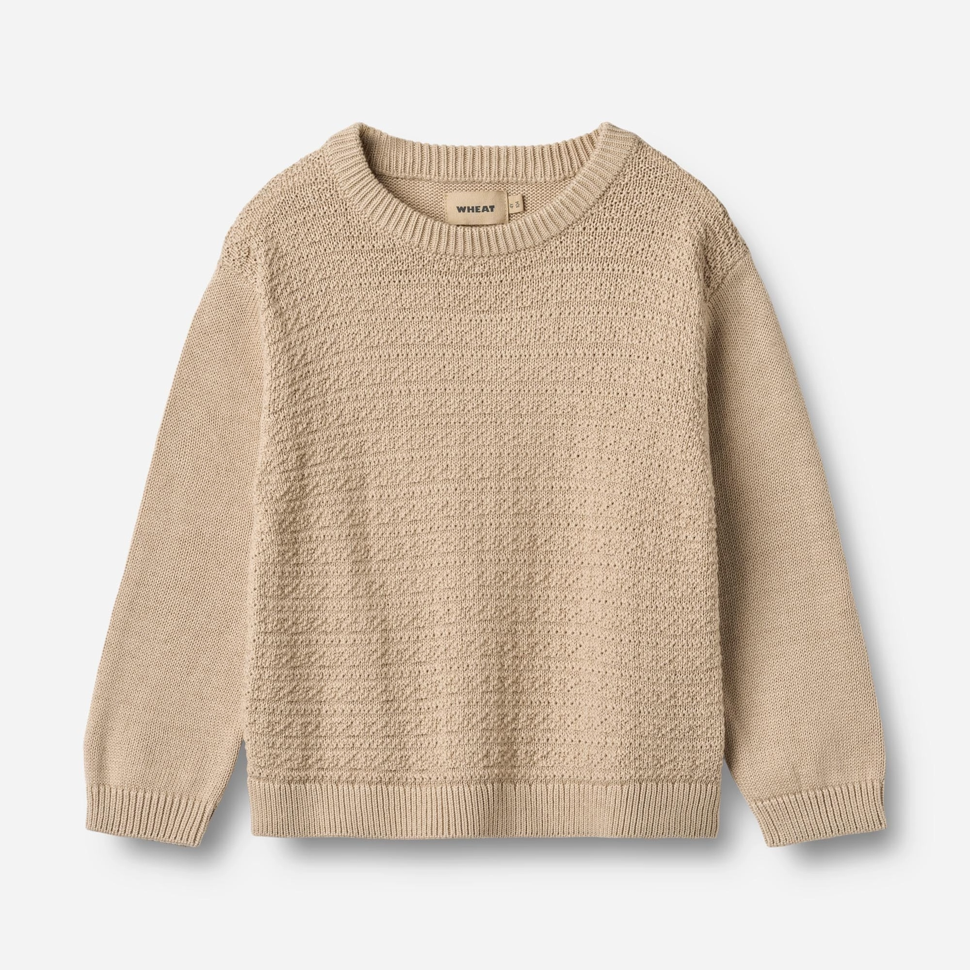 Smooth zipper closure Knit Pullover Borris - warm sand